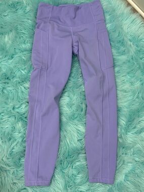 Athleta Lavender Active Leggings - High Waist Comfort